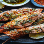 Trout on a skewer